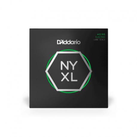 D'Addario - Cordes pour basse NYXL4095 filet nickel, Super Light, 40-95, diapason long