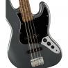 Squier - Basse Affinity Jazz Bass, Laurel Fingerboard, Black Pickguard, Charcoal Frost Metallic