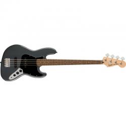 Squier - Basse Affinity Jazz Bass, Laurel Fingerboard, Black Pickguard, Charcoal Frost Metallic