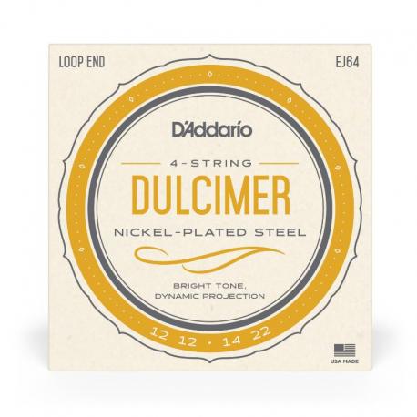 D'Addario - Jeux 4 cordes pour Dulcimer EJ64