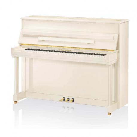 Bechstein - Piano Droit Residence R 6 Classic 126 cm Blanc Brillant