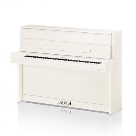 Bechstein - Piano Droit Academy A 114 Chrome Art Blanc Brillant
