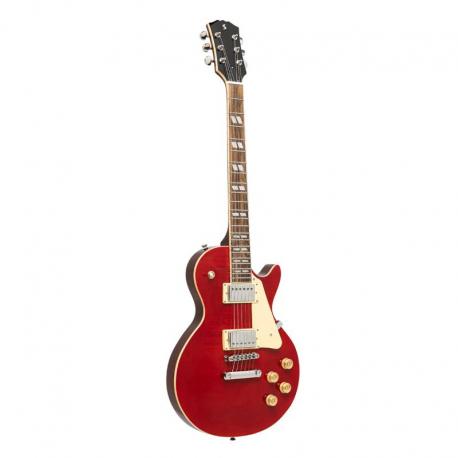 Stagg - Guitare Electrique Série Deluxe Acajou Massif DLX Red