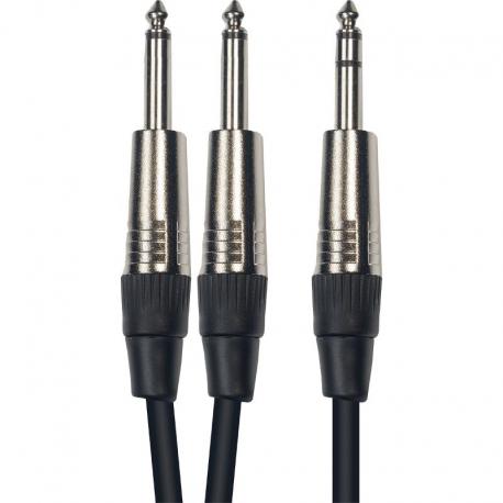 Yellow Cable - Câble Audio 2 jacks mono mâle/j. stéréo mâle 6m K05-6