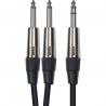 Yellow Cable - Câble Audio 2 jacks mono mâle/j. stéréo mâle 6m K05-6