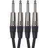 Yellow Câble - Câble Audio 2 jacks mono mâle/2 j. mono mâle 3m K08-3