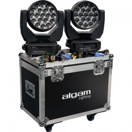 Algam Lightning - pack de 2 MW19X15Z + flight case