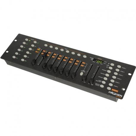 Algam Lightning - Console DMX 12 projecteurs 16 canaux 30 banques de 8 scènes