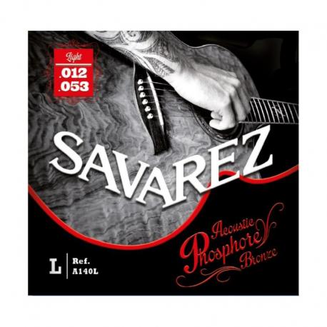 Savarez - Jeu guitare acoustique phosphore bronze light 12-53