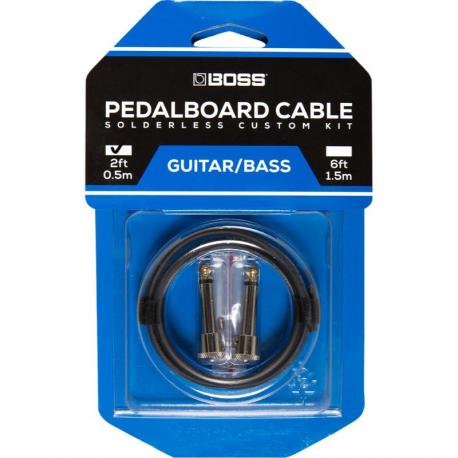 Boss - Kit de câblage pour pedalboard sans soudure 0,5M
