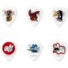Dunlop - Boîte de 6 médiators, Frank Kozik series 1, 0,73mm