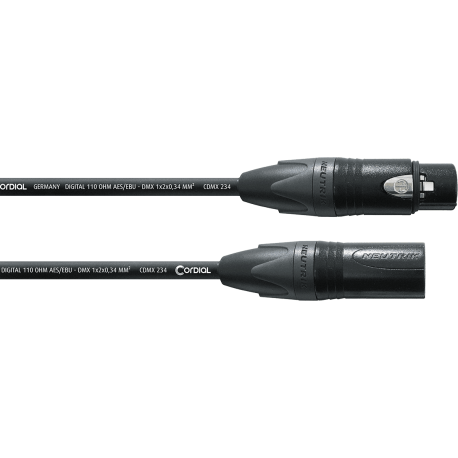Cordial - Câble DMX 3 points Select - XLR mâle/XLR femelle - 10m