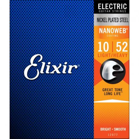 Elixir - Cordes Jeux Nanoweb Light Heavy 10/52