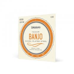 D'Addario - Cordes EJ63 Tenor Banjo, Nickel, 9-30