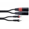Cordial - Câble audio 2 RCA/2 XLR mâles - 3m