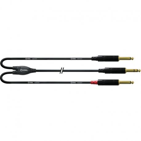 Cordial - Cable Bretelle Jack mâle/2 J. mono m. - 3m