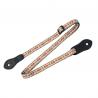 Levy's - Sangle 1,27 cm, jacquard pour ukulele ou mandolin, embout cuir - Design 001