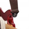 D'Addario - Sangle en cuir Comfort Auto Lock pour guitare, Marron