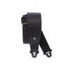 D'Addario - Sangle en cuir Comfort Auto Lock pour guitare, Noir