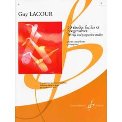 50 Etudes Faciles Et Progressives Vol.1 LACOUR GUY