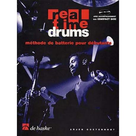 Real Time Drums 1 : Techniques De Batterie Par L’Etude De Styles OOSTERHOUT ARJEN