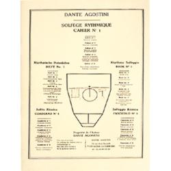 Solfège Rythmique Vol.1 AGOSTINI DANTE