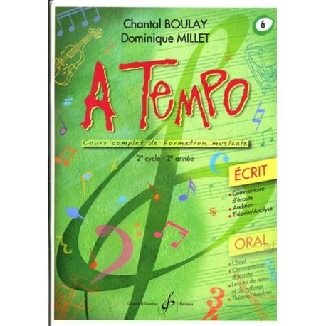 A Tempo – Partie Ecrite – Vol.6 BOULAY CHANTAL