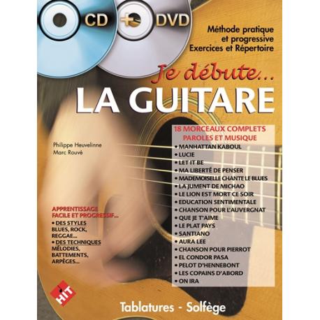 Je Débute La Guitare + Dvd HEUVELINE PHILIPPE / ROUVE MARC