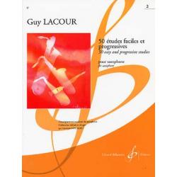 50 Etudes Faciles Et Progressives Vol.2 LACOUR GUY