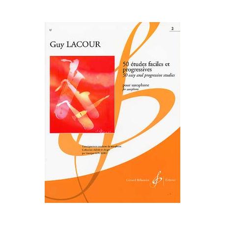 50 Etudes Faciles Et Progressives Vol.2 LACOUR GUY