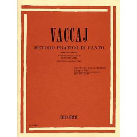 Metodo Pratico Di Canto – Soprano O Tenore Con VACCAI NICOLA