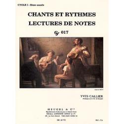 Chants Et Rythmes Cycle 1 – 3ème Annee Cy017 CALLIER YVES