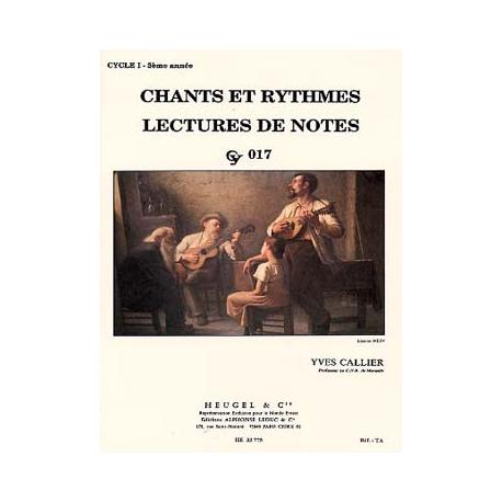 Chants Et Rythmes Cycle 1 – 3ème Annee Cy017 CALLIER YVES