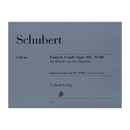 Fantasy F Minor Op. 103 D 940 SCHUBERT FRANZ