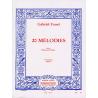 60 Melodies En 3 Volumes Vol.1/20 Melodies/Chant Mezzo-Soprano Et Piano FAURE GABRIEL