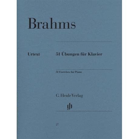 51 Exercises For Piano BRAHMS JOHANNES