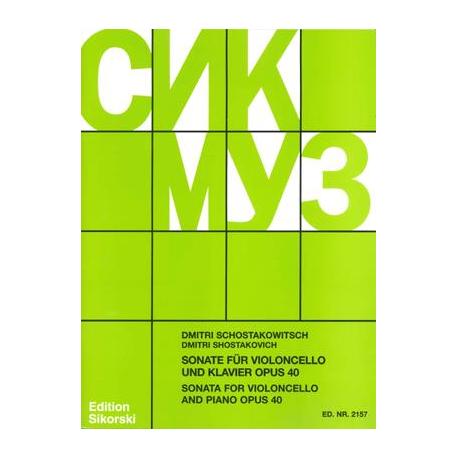 Sonate Op. 40 CHOSTAKOVITCH DIMITRI