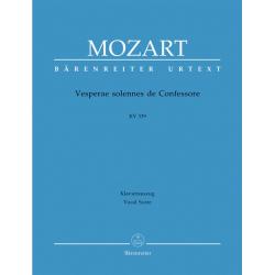 Vesperae Solennes De Confessore MOZART WOLFGANG AMADEUS