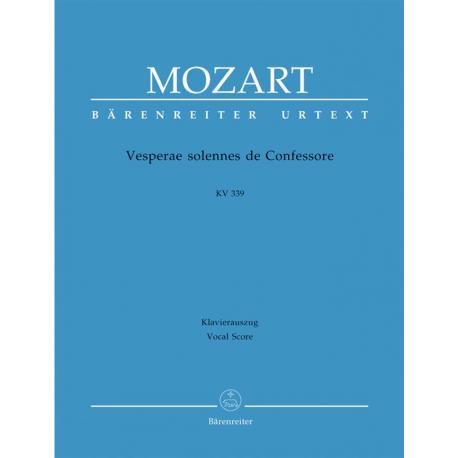 Vesperae Solennes De Confessore MOZART WOLFGANG AMADEUS