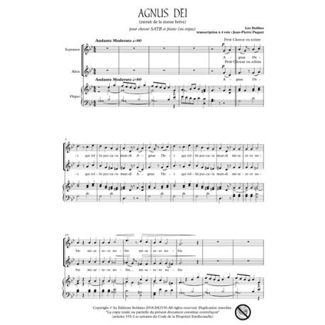 Agnus Dei -Extrait De La Messe Brève DELIBES LEO