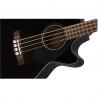 Fender - Basse Acoustique CB-60SCE, touche en laurier, noire