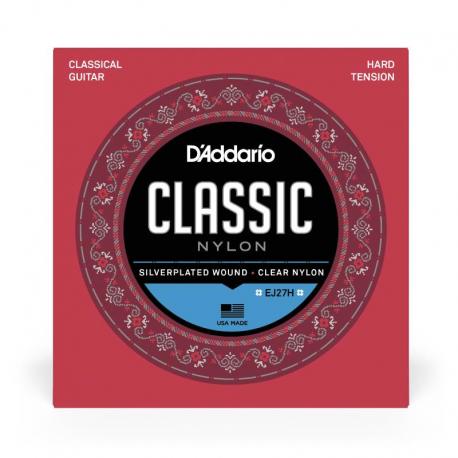 D'Addario Cordes d'étude pour guitare classique D'Addario EJ27H, Hard