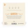 D'Addario Cordes pour mandoline D'Addario J74, bronze phosphoreux, Medium, 11-40