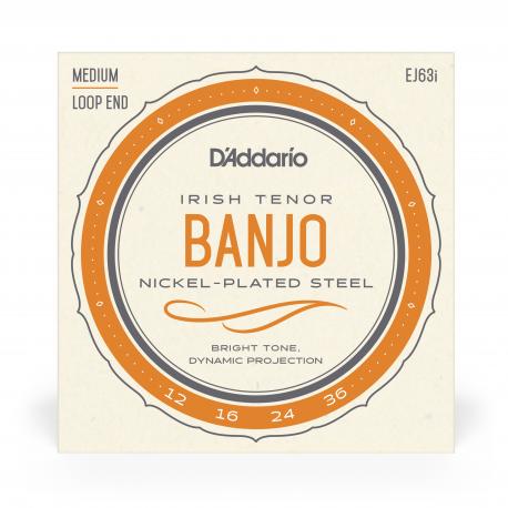 D'Addario - EJ63I Cordes pour Banjo Light Tenor Irish 12-36
