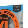 D'Addario - Cordes en nickel pour guitare électrique 7 cordes D'Addario EXL110-7, Regular Light, 10-59