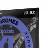 D'Addario Cordes à filet plat pour guitare électrique D'Addario Chromes ECG25, Light, 12-52