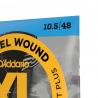 D'Addario Cordes en nickel pour guitare électrique D'Addario EXL110+, Regular Light Plus, 10.5-48