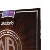 Cordes pour guitare acoustique D'Addario NB1152 nickel bronze, Custom Light, 11-52