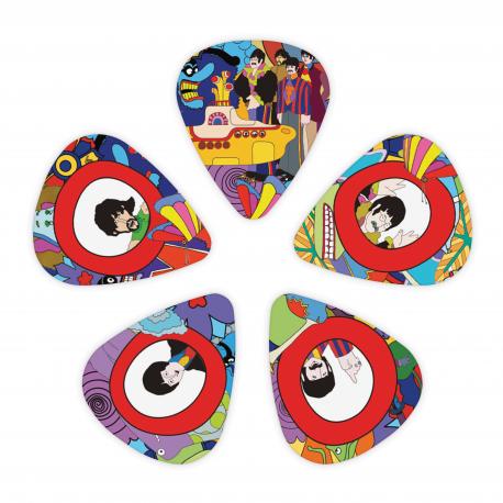 Médiators Medium pour guitare 50e&nbsp;anniversaire Yellow Submarine D'Addario
