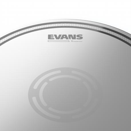 EVANS Peau de caisse claire EVANS EC avec point inversé, 14 pouces